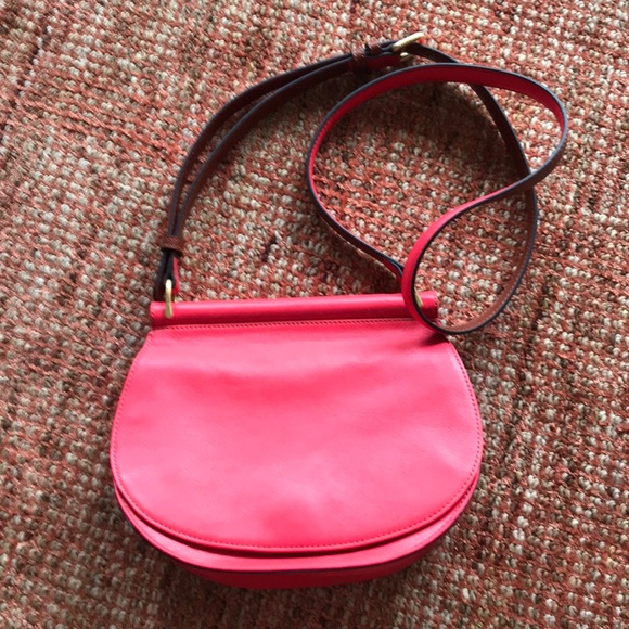 Vera Bradley Handbags - Vera Bradley Sidesaddle Leather Crossbody Purse